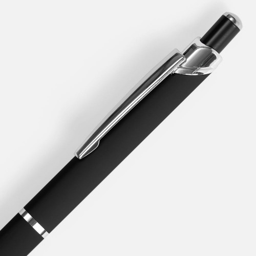 Ручка шариковая Chromos Soft Touch, черная