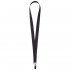 Лента для бейджа Neckband, черная Лента для бейджа Neckband, черная