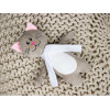 Мягкая игрушка Beastie Toys, котик с белым шарфом