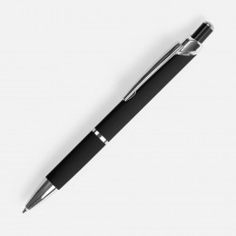 Ручка шариковая Chromos Soft Touch, черная