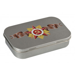 Коробка Pragmax S, прямоугольная, серебристая